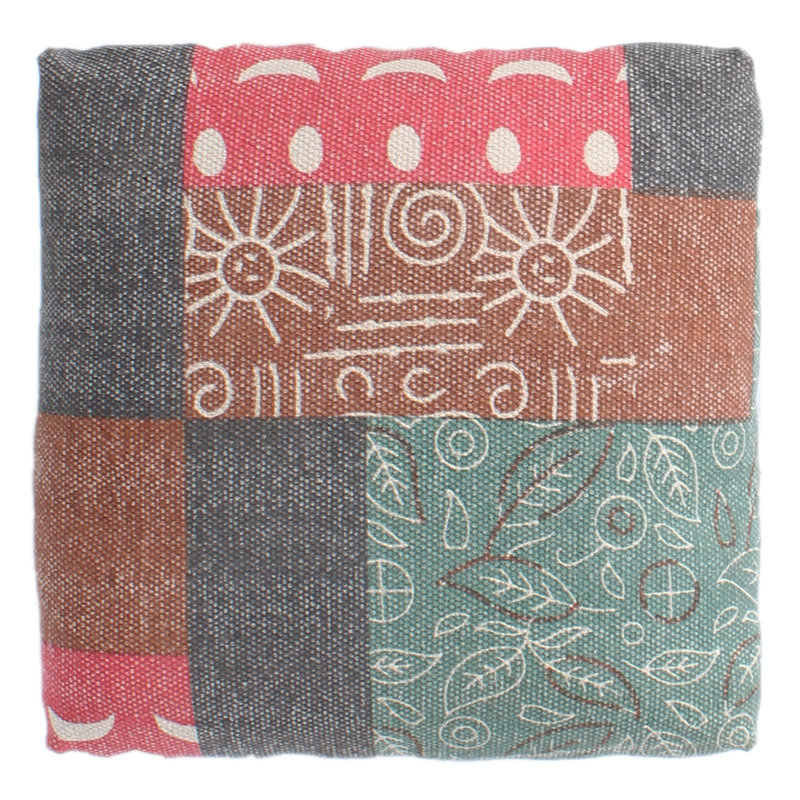 Upholstered Ottoman, Gray
