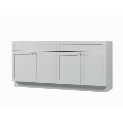 Disar 72" Double Bathroom Vanity Base Only