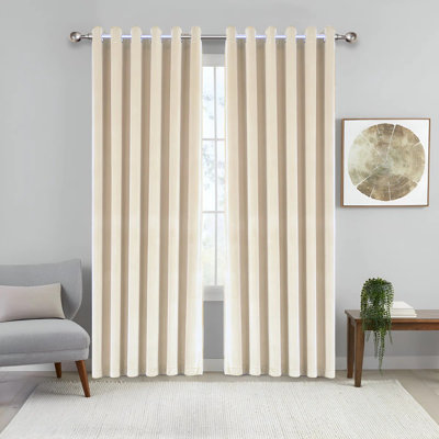 Imperial Rooms Crushed Velvet Eyelet Sheer Curtains
