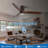 Kemp 52'' 3 -Blade LED Flush Mount Ceiling Fan with Remote Control and Light Kit Included-166947615