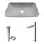 Lavabo de salle de bain rectangulaire en béton avec robinet H 12 po L 22 po x l 15 po x H 5 po BrightonLorca