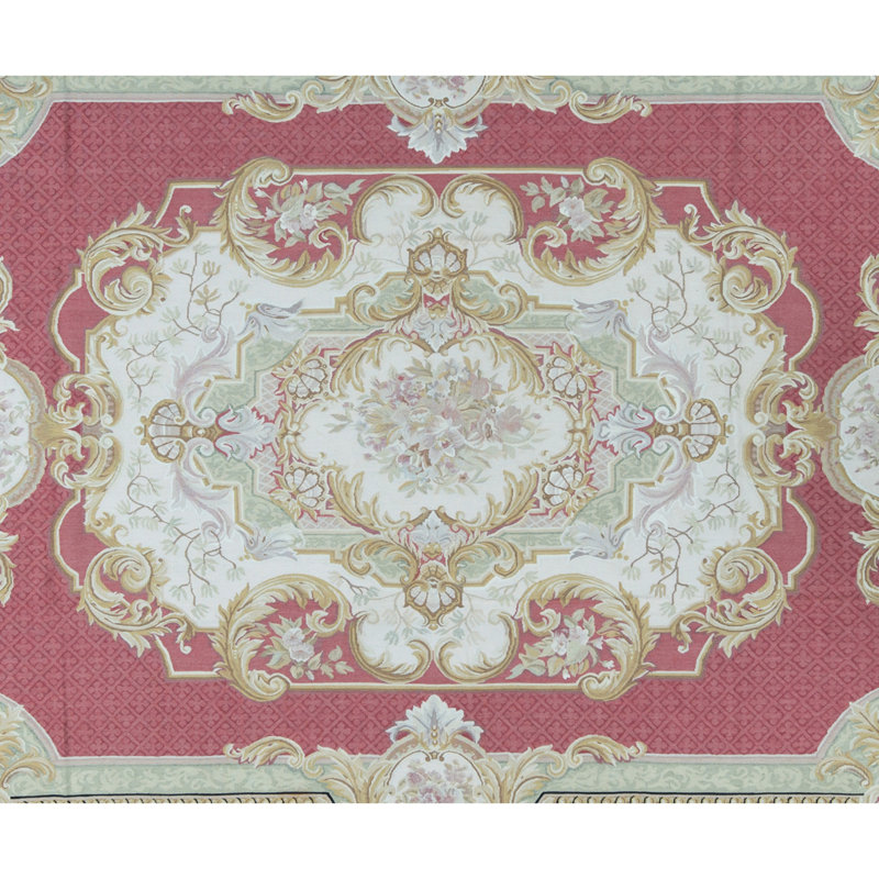 Aubusson Wool Oriental Area Rug