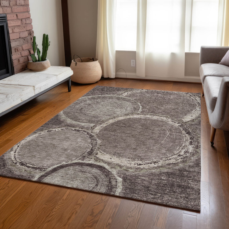 Alegandro Washable Abstract Indoor / Outdoor Rug, Rectangle 8' x 10'