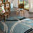 Tolchester Abstract Blue/Gray/Black Area Rug-919124586