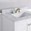 30 Inch Backsplash In White Carrara Marble