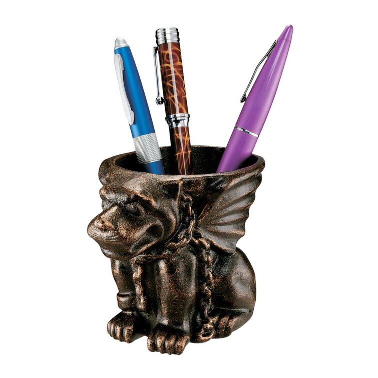 Design Toscano Metal Pen Holder & Reviews | Wayfair