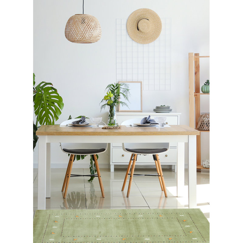 Kashkuli Gabbeh Olive Rug 3'9" x 5'8"