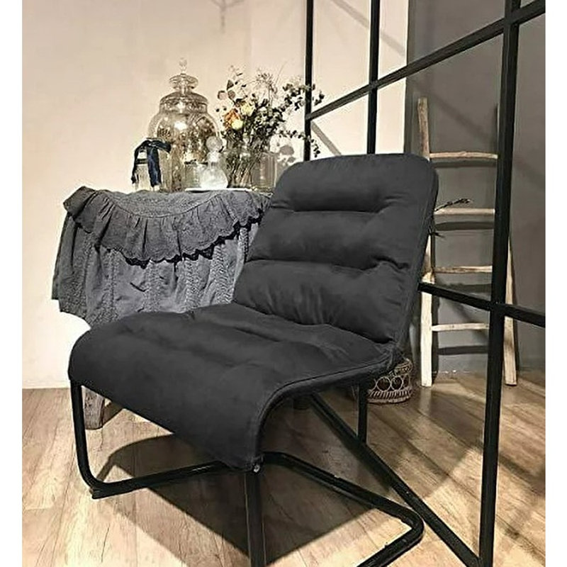 Chumy Padded Accent Chair, Black