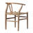 Buchholtz Oak and Natural Woven Wicker Back Dining Chair-72049329