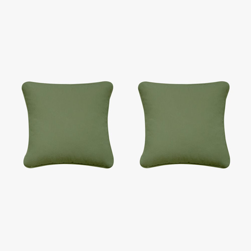 BIRCHCRAFT Square Cushion, Green