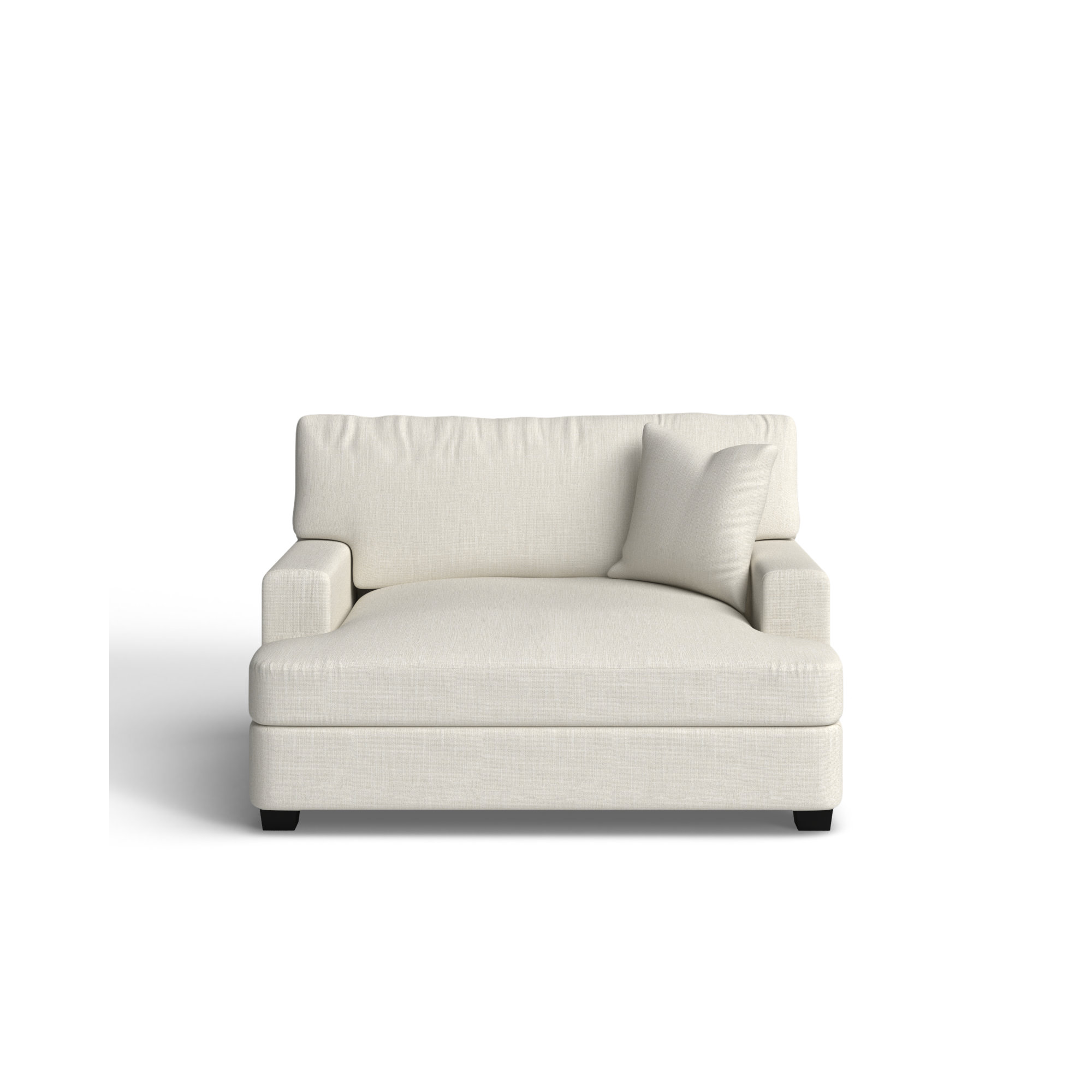 Emilio Upholstered Armchair, Bayou Light Gray Canvas