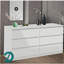Garde-robe double à 6 tiroirs, chambre à coucher, salon, couloir, blanc