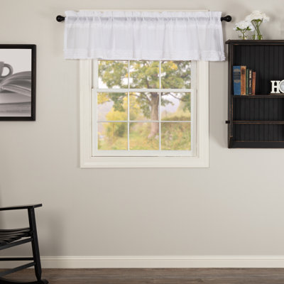 Baldwin Cotton Ruffled Window Valance