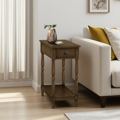 Accent Table, 24.75"H, Indoor Or Outdoor, Side Table, End, Bedroom, Living Room, Nightstand