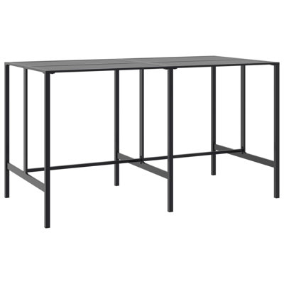 Rectangular 200cm L Outdoor Standing Height Table