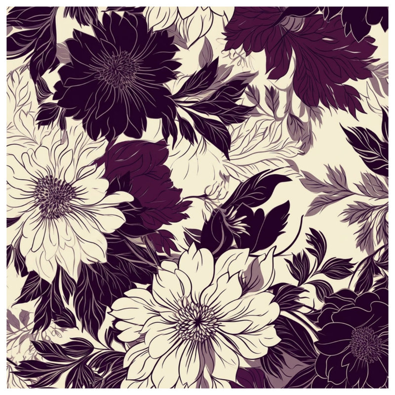 Couvertures détaillées à motif floral, L 50 po x H 60 po