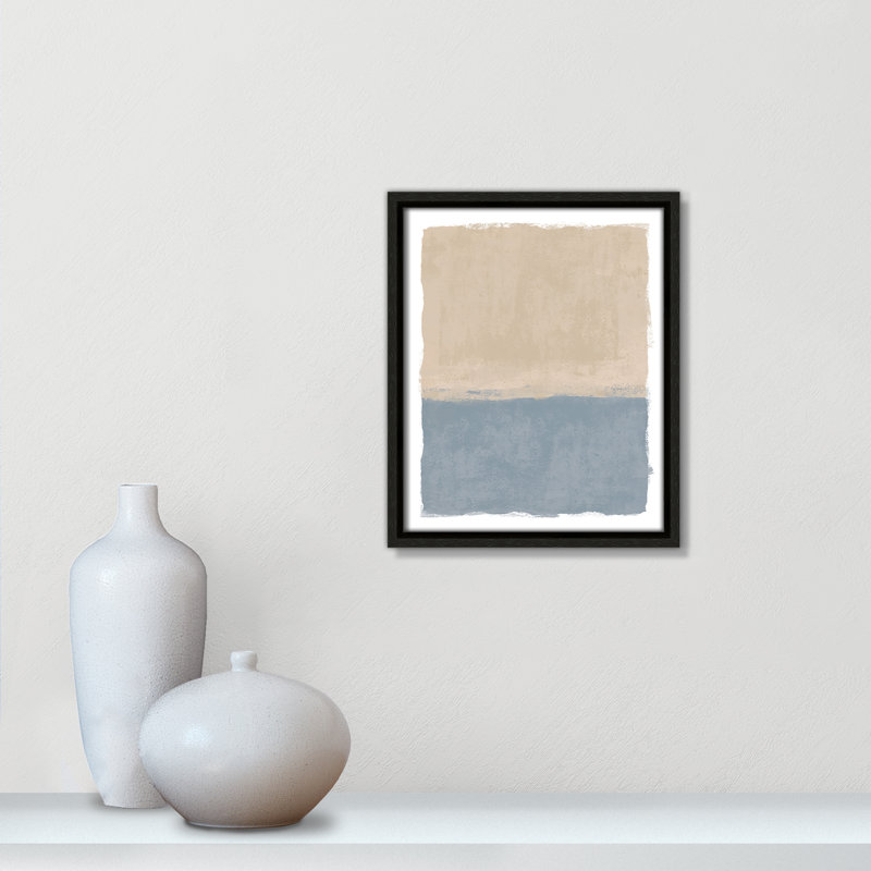 «Beach Dreams II» par Natalie Carpentieri, 9.5' W x 11.5' H, Flotteur blanc