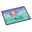 Tapis de porte d’extérieur antidérapant à aquarelle sirène gingembre-38381897