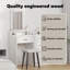 MDF Wood 50 X 41 X 140 Cm Mirror Vanity Table-1082734729