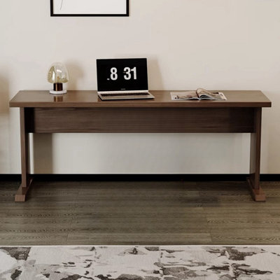 Brown Rectangle Solid Wood Desks