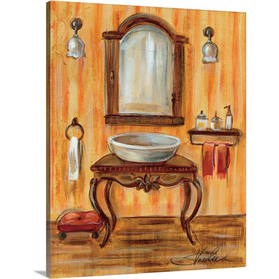 Petit cou «Tuscan Bath II» par Silvia Vassileva, reproduction d'art sur toile