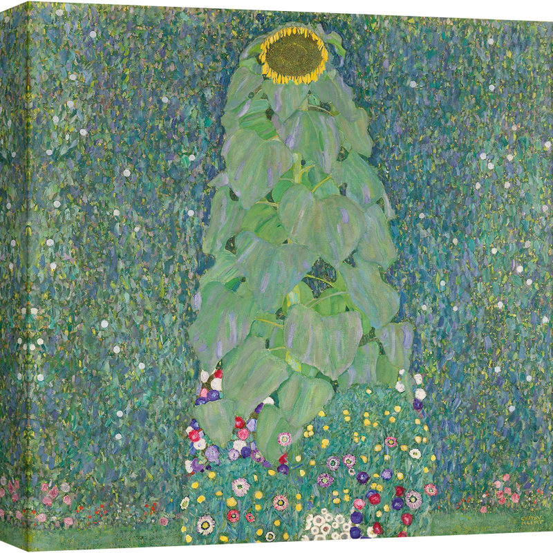 Sunflower by Gustav Klimt - Wrapped Canvas Print, 70cm H x 70cm W