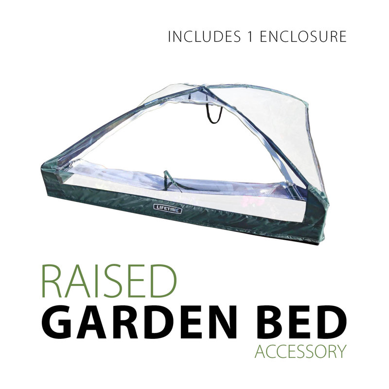 Raised Garden Bed Kit (2 Beds, 1 Enclosure)
