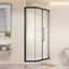 Cabine de douche pivotante semi-sans cadre 36 "x H 72"