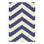 Chevron Area Rug in Blue