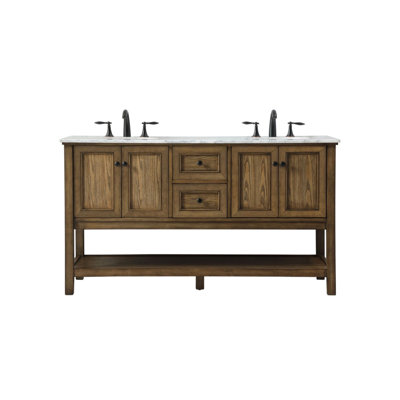 Ensemble de meuble-lavabo double 60 po Bonsai