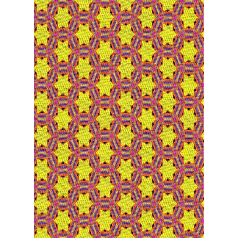 Tapis jaune en laine touffeté à la main Ornellas
