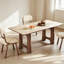 Mid-Century Modern Solid Wood Dining Table-128604394-128604392