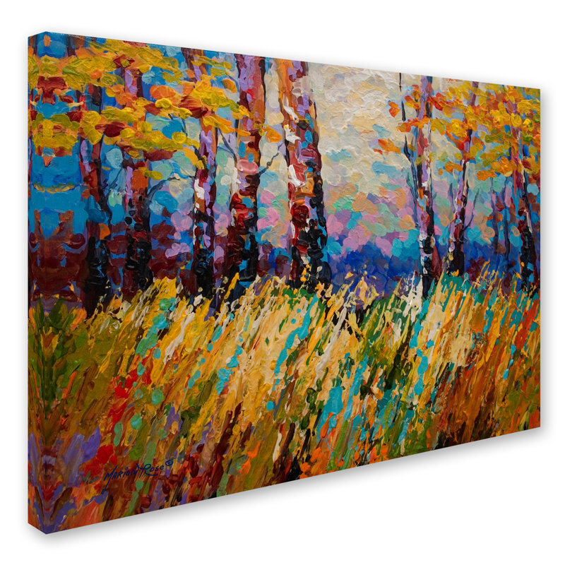 «Abstract Autumn» par Kucera, reproduction sur toile tendue, H 18 po x l 24 po