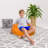 Bean Bag Chair for Kids, Teens, and Adults - Filled with Soft Beads, Includes Removable and Machine Washable Cover - Multiple Colors, Sizes and Fabrics including Soft Nylon & Canvas with Patterns-1783236405-1785356745