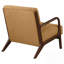 Fauteuil Mid-Century moderne avec structure en bois et finition cappuccino foncé pour le salon et la chambre à coucher-1356241153