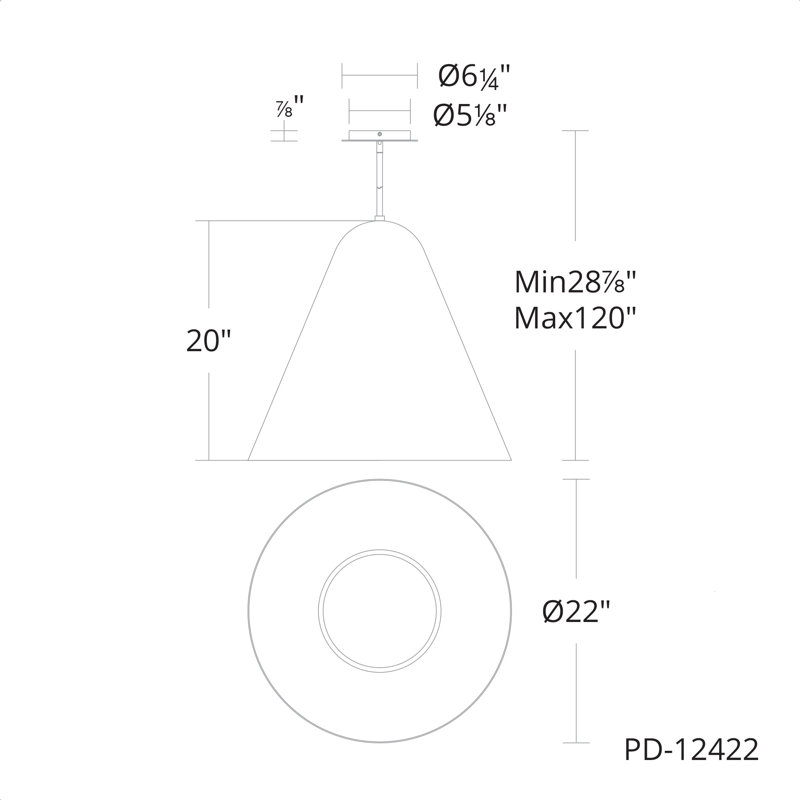 Taper LED Pendant