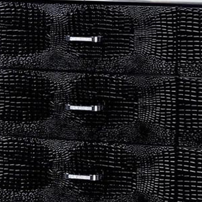 Commode standard 9 tiroirs Maylyn, Noir