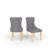 5-Piece Modern Glam Dining Set With Tempered Glass Table & 4 Velvet Upholstered Chairs-114544032-114544034