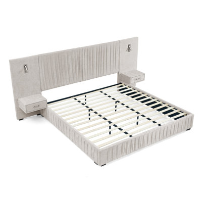 King Size Upholstered Bed Frame