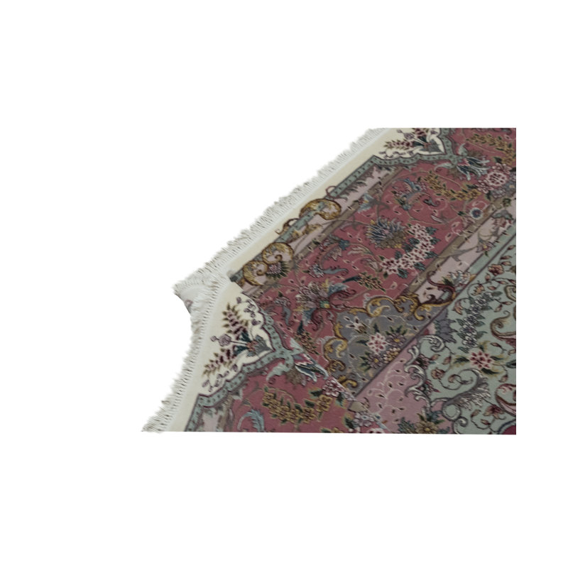 Hand-Knotted High-Quality Ivory Area Rug