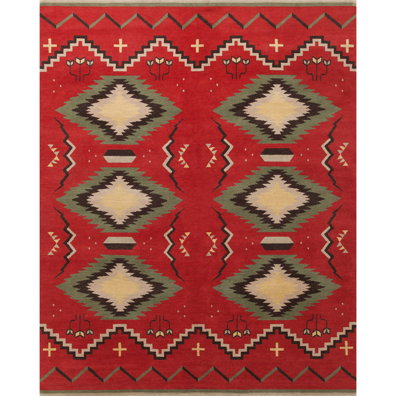 Mesa Wool Southwestern Area Rug, Rectangle 4' x 6'