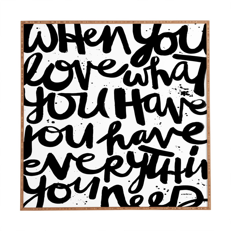 « if you love », art textuel encadré