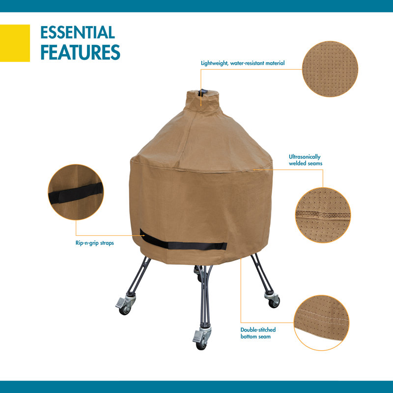 Duck Covers Essential Water-Resistant Tan BBQ Grill Cover