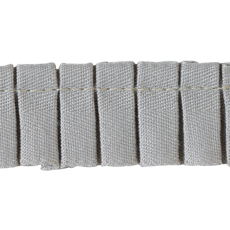 Alexis A (Pleated) Ribbon Fabric, Gray