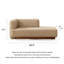 Chaise longue minimaliste moderne en bois massif et tissu pour chambre et salon