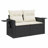 Vidaxl Garden Sofa Set Black