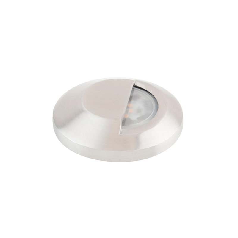 Low Voltage Integrated LED Metal Well Light Kit, 3000K, Polished Stainless Steel