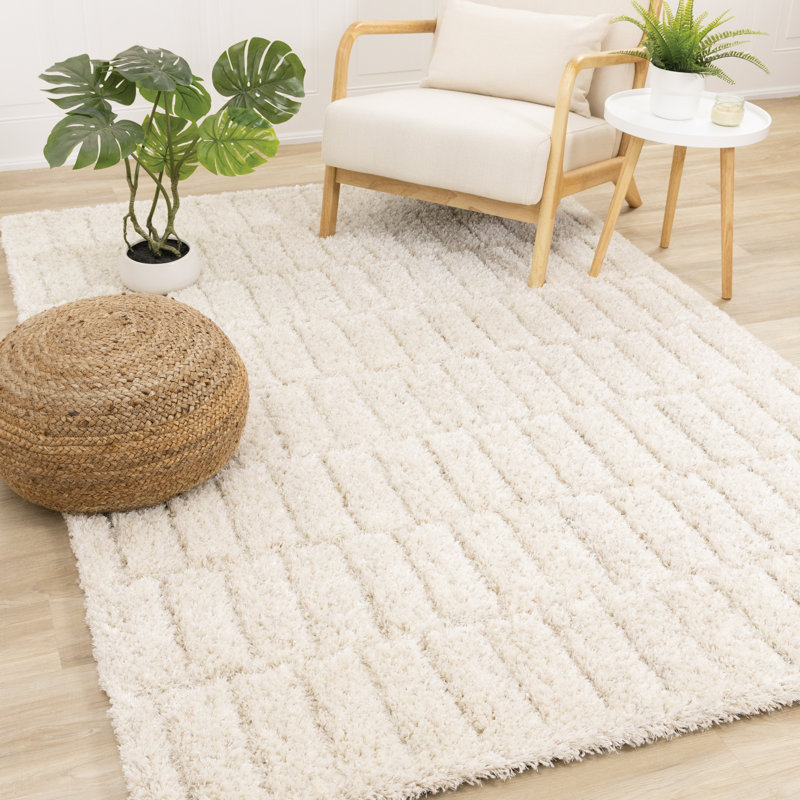 Tapis crème Keandria, Rectangle 5 pi 3 po x 7 pi 7 po
