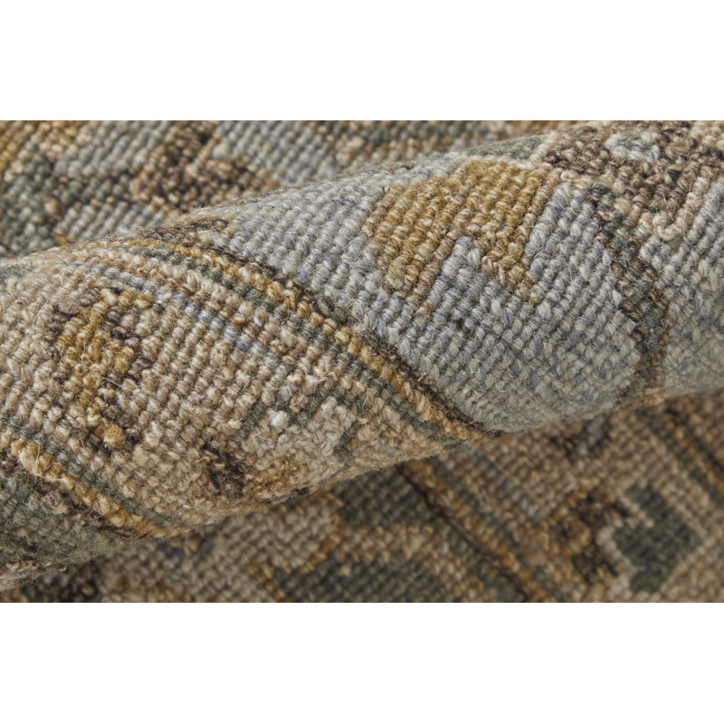Corbitt Hand Knotted Wool Oriental Area Rug, Rectangle 3'6" x 5'6"