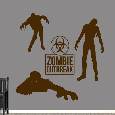 Ensemble de décalcomanie murale zombie